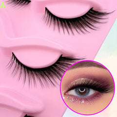5 Pairs Natural Look Winged False Eyelashes