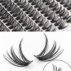 280 Pcs Individual Cluster Lashes D Curl DIY Wispy At Home