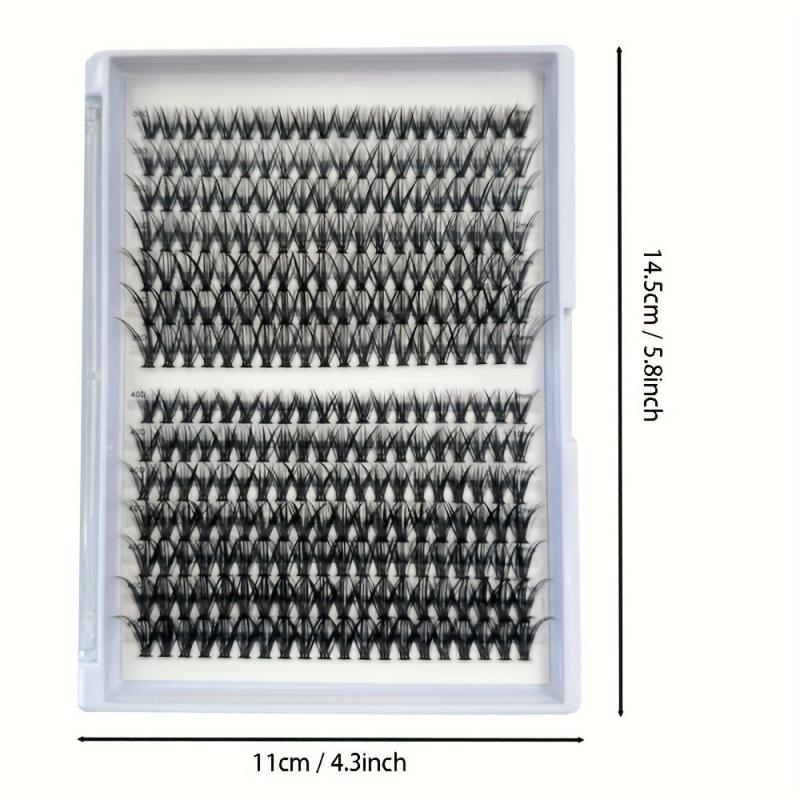 280 Pcs Individual Cluster Lashes D Curl DIY Wispy At Home