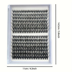 280 Pcs Individual Cluster Lashes D Curl DIY Wispy At Home