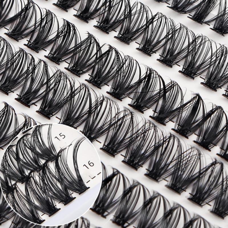 280 Pcs Individual Cluster Lashes D Curl DIY Wispy At Home