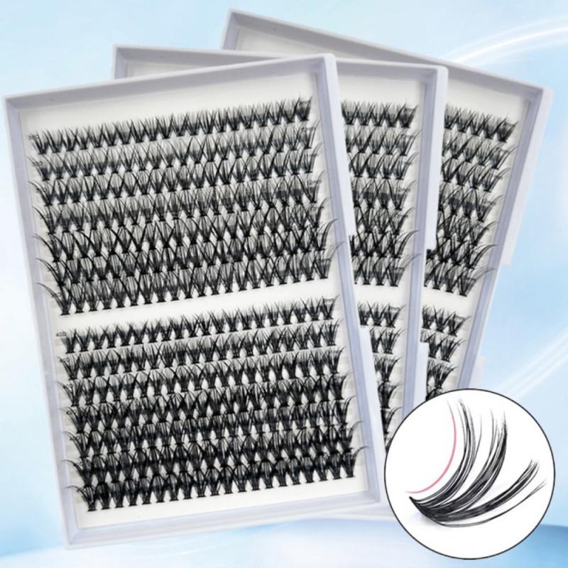 280 Pcs Individual Cluster Lashes D Curl DIY Wispy At Home
