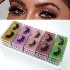 20 Pairs Fluffy 3D Mink Lashes Natural Look False Eyelashes Mixed Style