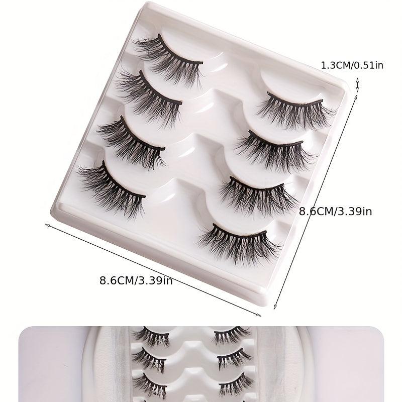 Natural Look 3D Wispy Faux Mink False Eyelashes