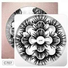 Fluffy 8D Faux Mink Lashes Natural Wispy Curly False Eyelashes