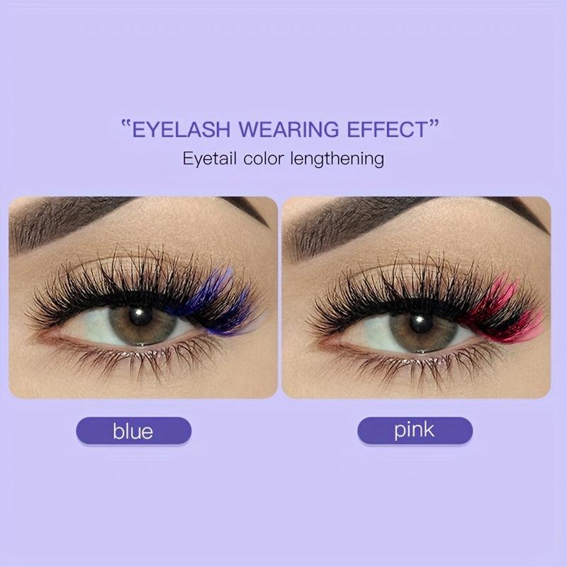 10 Pairs Colorful 8D Mink Eyelashes Fluffy False Eyelashes for Cosplay Party