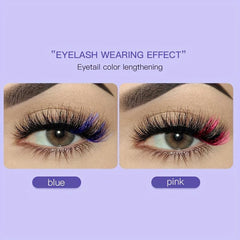 10 Pairs Colorful 8D Mink Eyelashes Fluffy False Eyelashes for Cosplay Party
