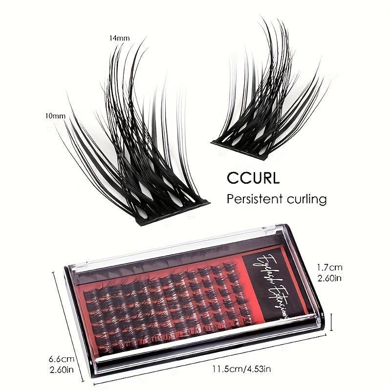 DIY Segmented False Eyelashes Cluster Daily Makeup Grafting Eye Lashes