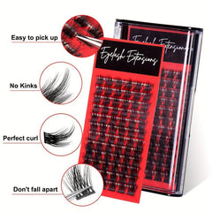 DIY Segmented False Eyelashes Cluster Daily Makeup Grafting Eye Lashes
