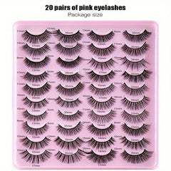 20 Pairs Thick False Eyelashes Long Eye Lashes