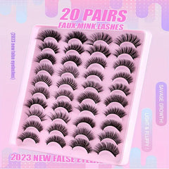 20 Pairs Thick False Eyelashes Long Eye Lashes