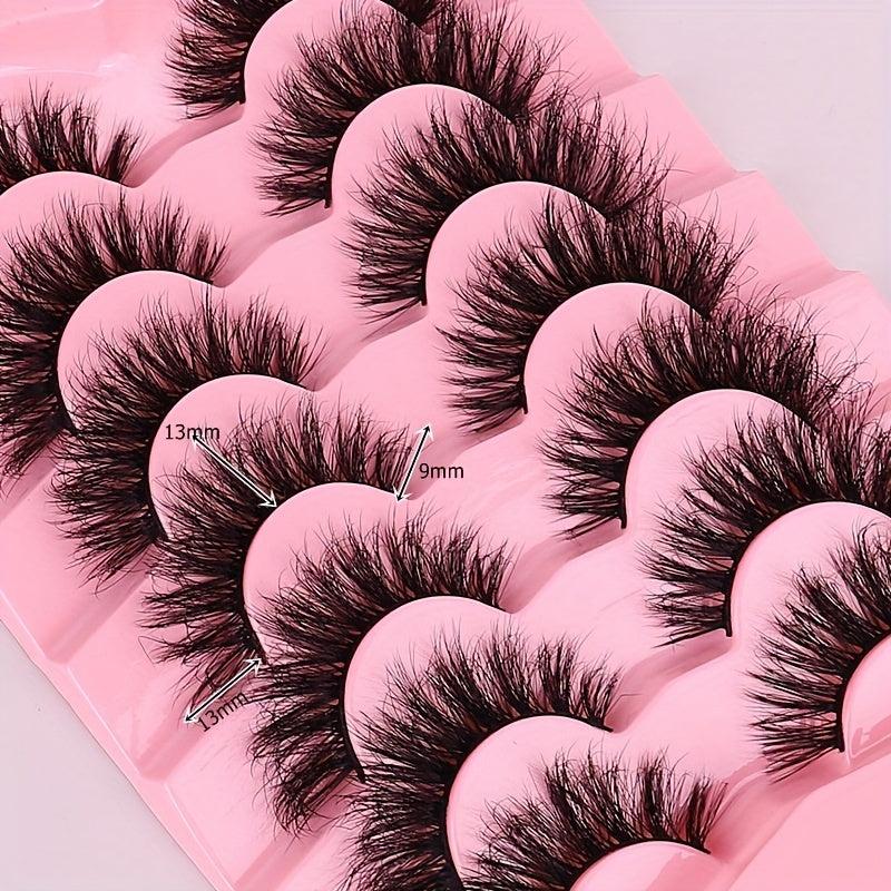 3D Curled Faux Mink False Eyelashes