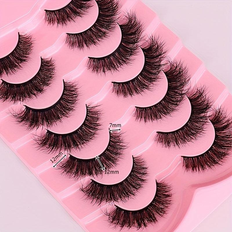 3D Curled Faux Mink False Eyelashes