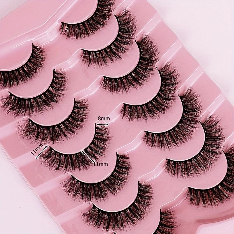 3D Curled Faux Mink False Eyelashes