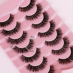 3D Curled Faux Mink False Eyelashes