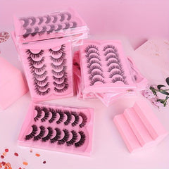 3D Curled Faux Mink False Eyelashes