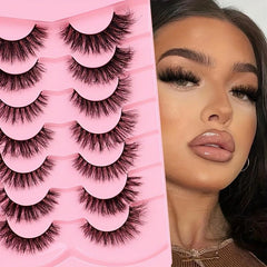 3D Curled Faux Mink False Eyelashes