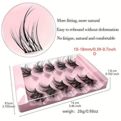 5 Pairs Half Eye False Eyelashes Thick Curling Faux Mink Hair
