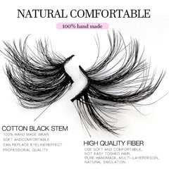 5 Pairs Half Eye False Eyelashes Thick Curling Faux Mink Hair