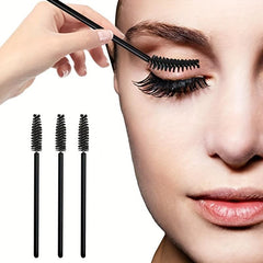 50 Pcs Eyelash Extension Brush Mascara Applicator False Eyelashes Makeup Brush