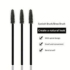 50 Pcs Eyelash Extension Brush Mascara Applicator False Eyelashes Makeup Brush