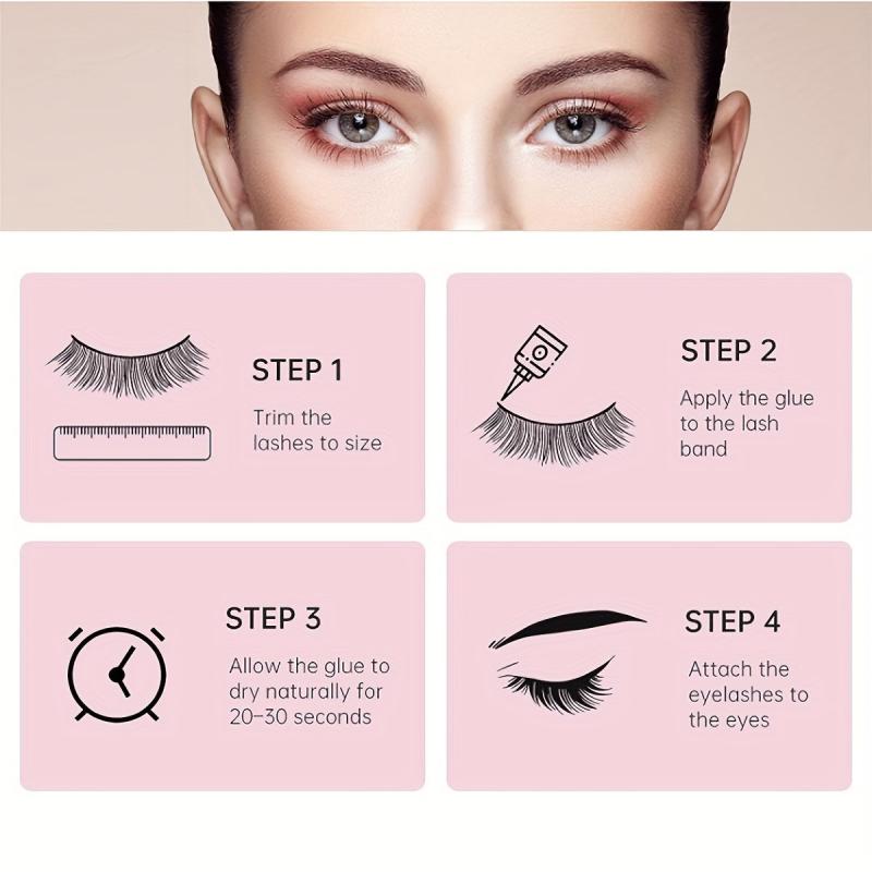 10 Pairs Wispy Soft Faux Mink Hair False Eyelashes