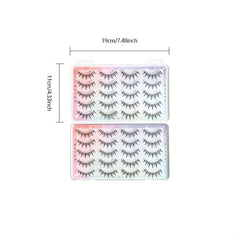 Long & Soft 3D False Eyelashes - Natural & Reusable Lashes