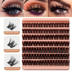 DIY Segmented False Eyelashes Daily Makeup Short And Long Crossed Eyelashes