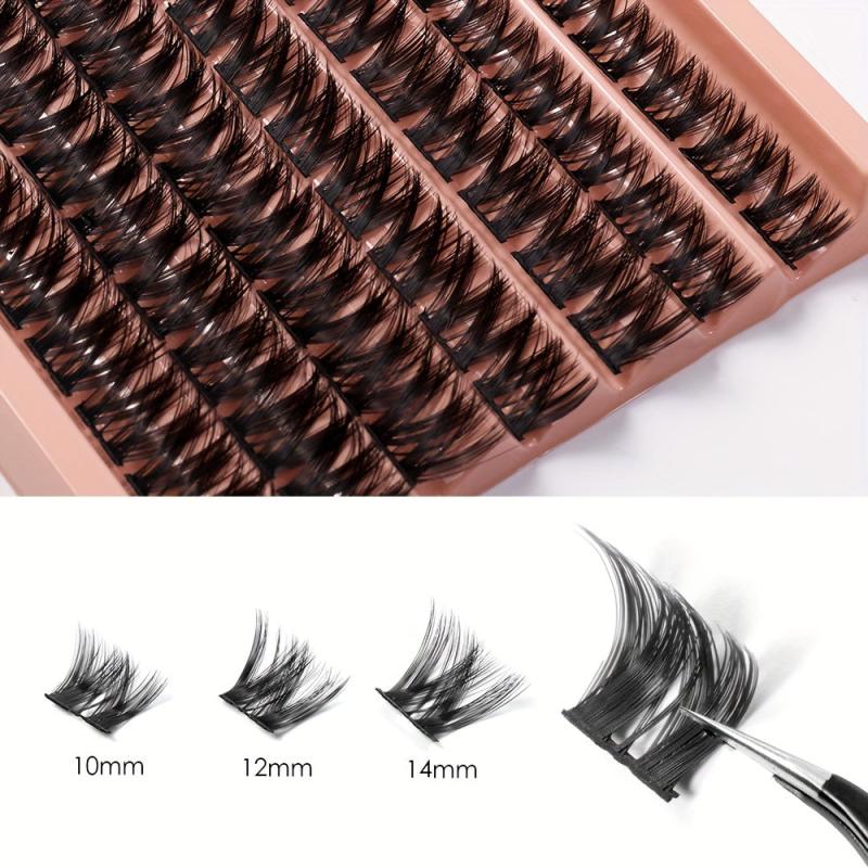 DIY Segmented False Eyelashes Daily Makeup Short And Long Crossed Eyelashes