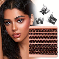 DIY Segmented False Eyelashes Daily Makeup Short And Long Crossed Eyelashes
