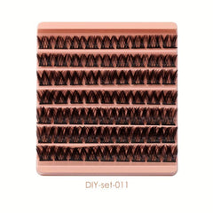 DIY Segmented False Eyelashes Daily Makeup Short And Long Crossed Eyelashes