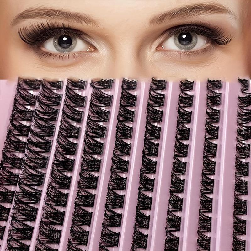 DIY Cluster Lashes 120 Volume Natural Segmented Eyelashes Bundles