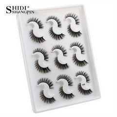 9 Pairs 3D Faux Mink False Eyelashes Natural Curling Thick Extension