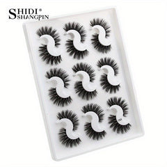 9 Pairs 3D Faux Mink False Eyelashes Natural Curling Thick Extension