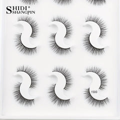 9 Pairs 3D Faux Mink False Eyelashes Natural Curling Thick Extension