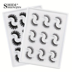 9 Pairs 3D Faux Mink False Eyelashes Natural Curling Thick Extension