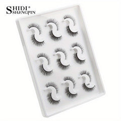 9 Pairs 3D Faux Mink False Eyelashes Natural Curling Thick Extension