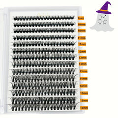 280pcs C Curling Halloween False Eyelashes 9-16mm Mixed Length