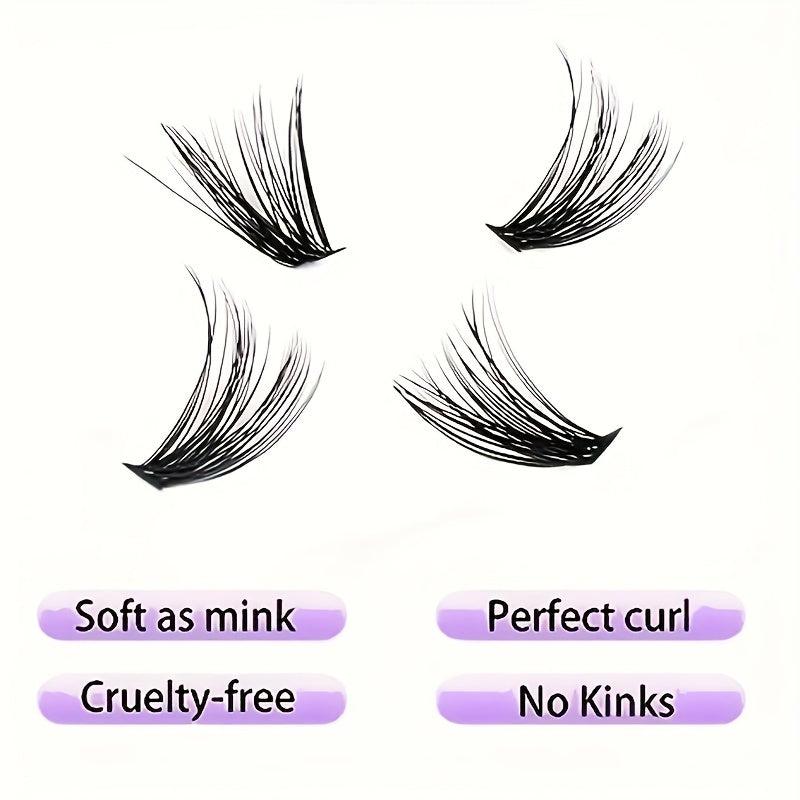 280pcs C Curling Halloween False Eyelashes 9-16mm Mixed Length