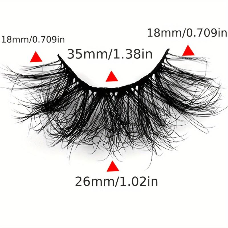 10 Pairs Fluffy False Eyelashes Waterproof Faux Mink Hair Layered 3D Lashes