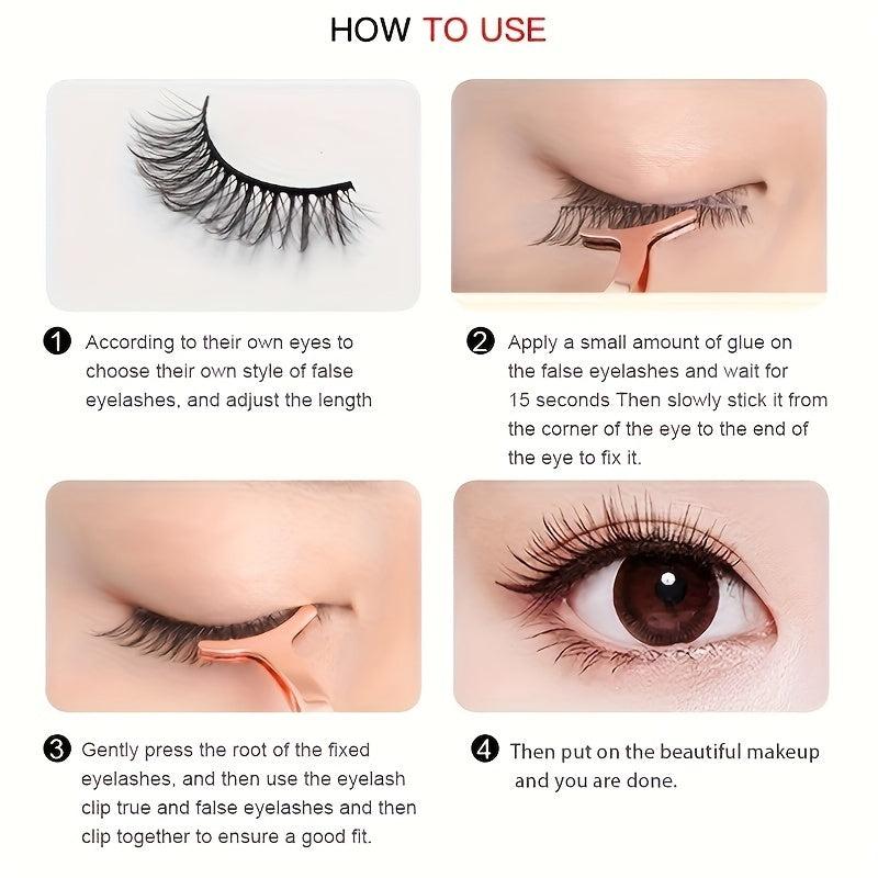 3D Little Devil Style False Eyelashes Thick Long Curly Manga Lashes