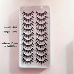 3D Little Devil Style False Eyelashes Thick Long Curly Manga Lashes