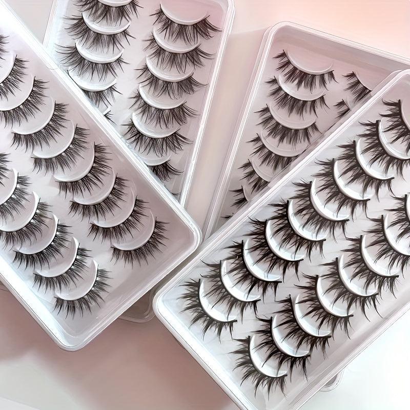 3D Little Devil Style False Eyelashes Thick Long Curly Manga Lashes