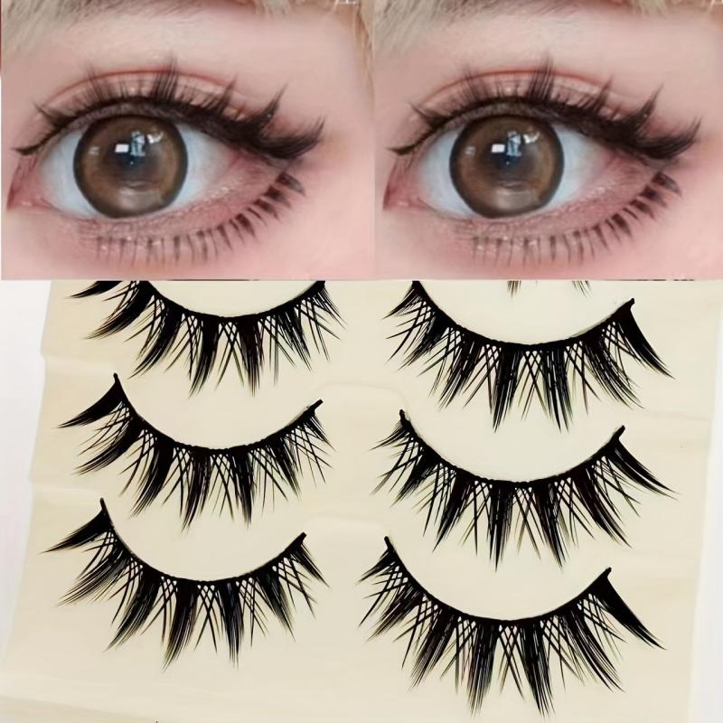 3D Little Devil Style False Eyelashes Thick Long Curly Manga Lashes