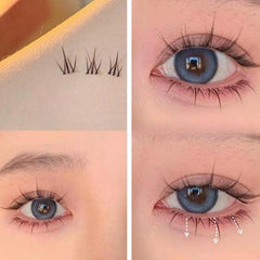 5 Pairs Flame Lower Lashes Manga Cosplay False Eyelashes