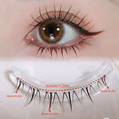 5 Pairs Flame Lower Lashes Manga Cosplay False Eyelashes