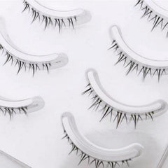 5 Pairs Flame Lower Lashes Manga Cosplay False Eyelashes
