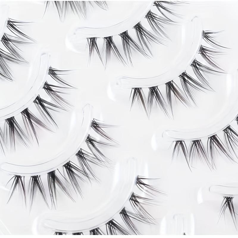 V-shaped False Eyelashes for Women - Natural and Dense, Novice Friendly