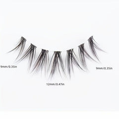 V-shaped False Eyelashes for Women - Natural and Dense, Novice Friendly