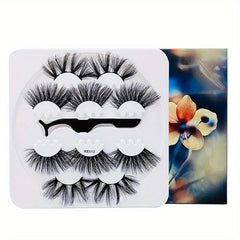 25mm Lengthening Faux Mink False Eyelashes Set - Style 5 Pair